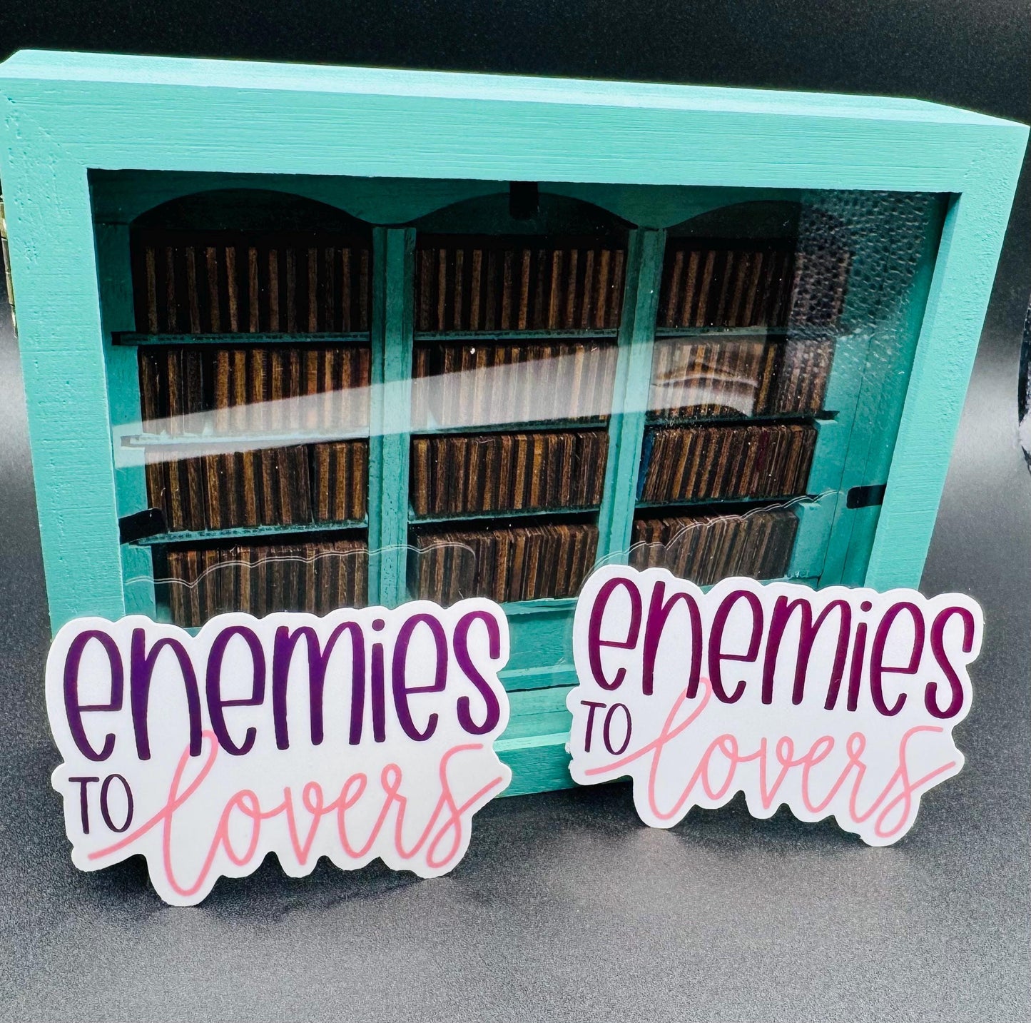 Enemies to Lovers Sticker – Waterproof Vinyl Romance Trope
