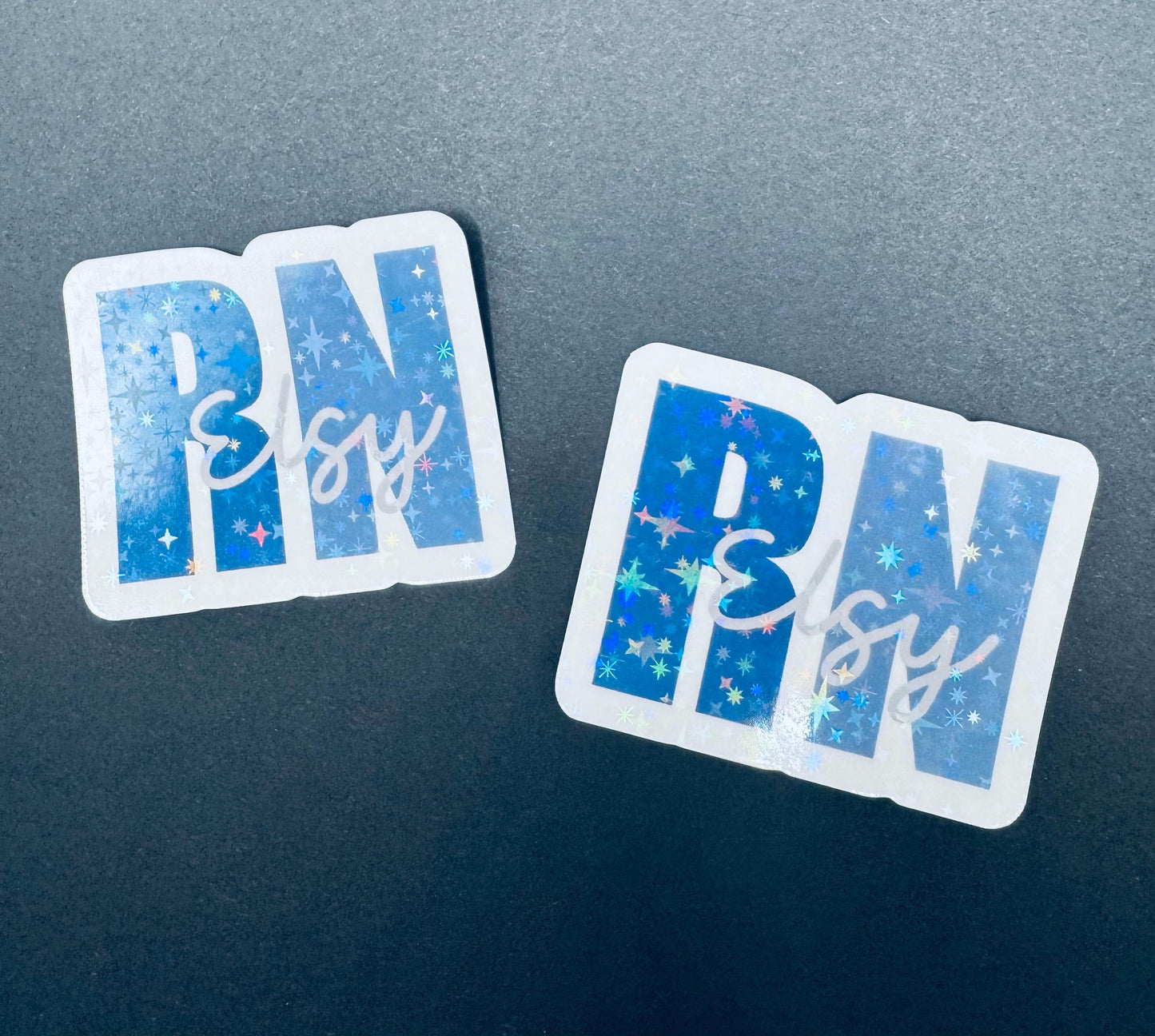 Custom RN Vinyl Sticker: Personalized Nurse Gift, Waterproof Decal