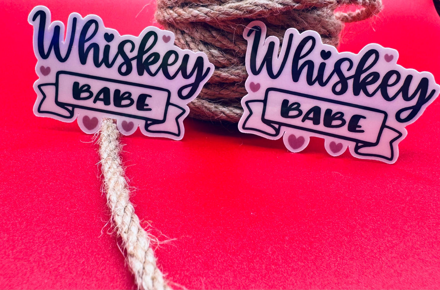 Whiskey Babe Sticker: Waterproof Vinyl Decal for Bar Cart Decor