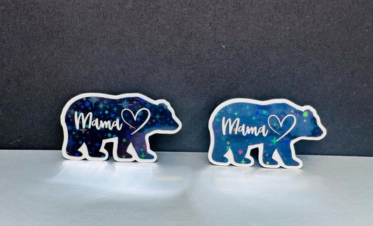 Mama Bear Sticker – Waterproof Vinyl Decal for Mom Gifts