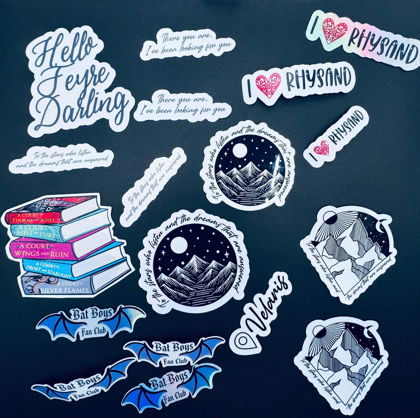 ACOTAR Sticker Bundle, Best-Selling Fantasy Bookish Stickers