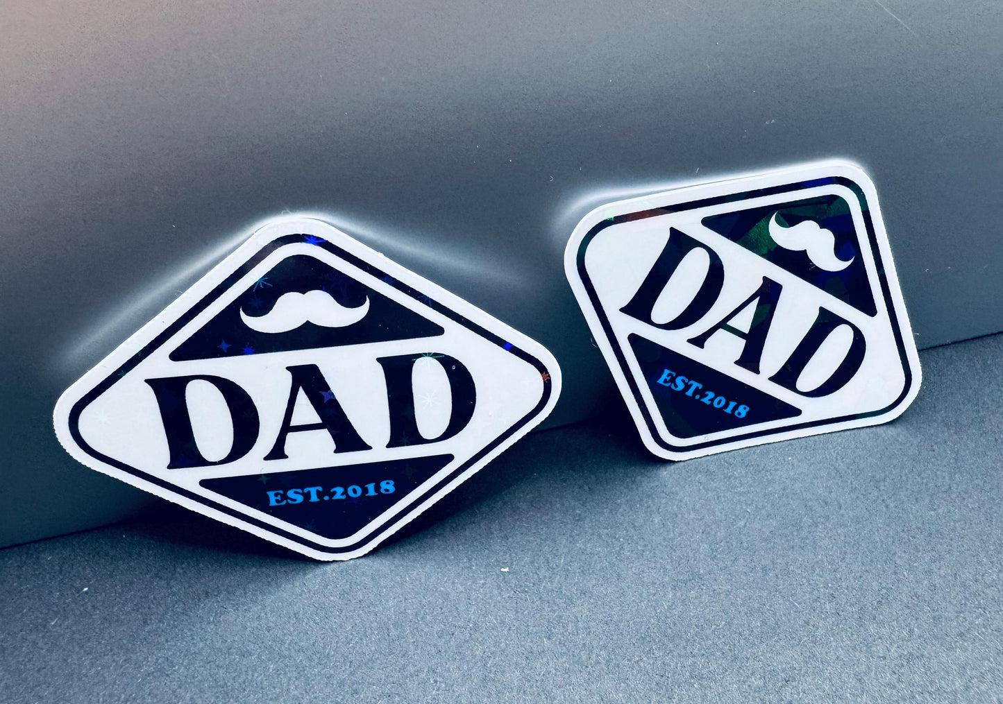 Custom "Dad Est. [Year]" Vinyl Sticker - Father's Day Gift