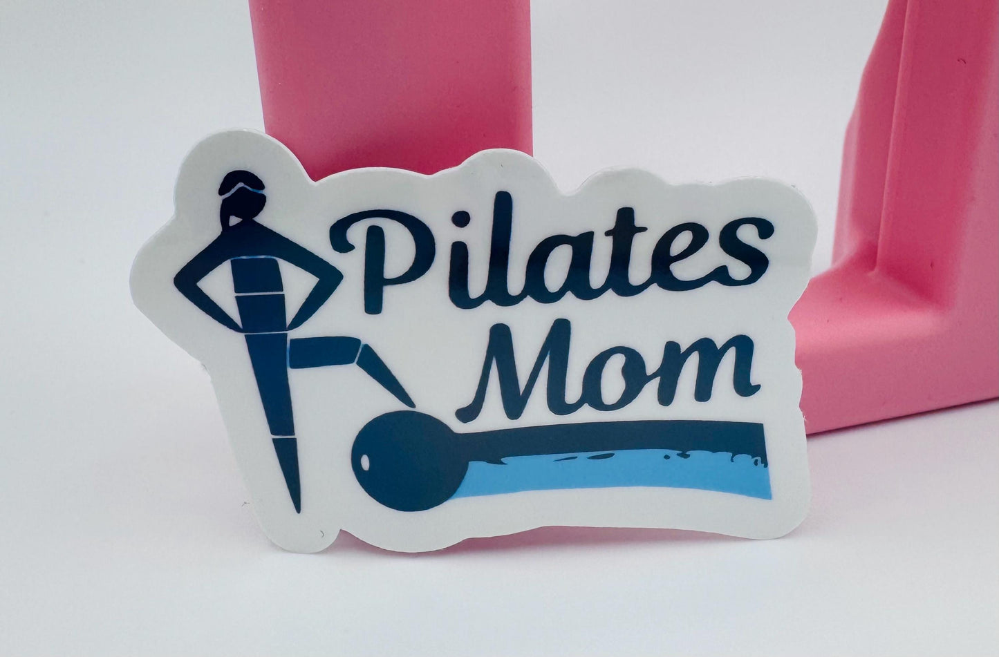 Pilates Mom Waterproof Vinyl Sticker, Fitness Gift