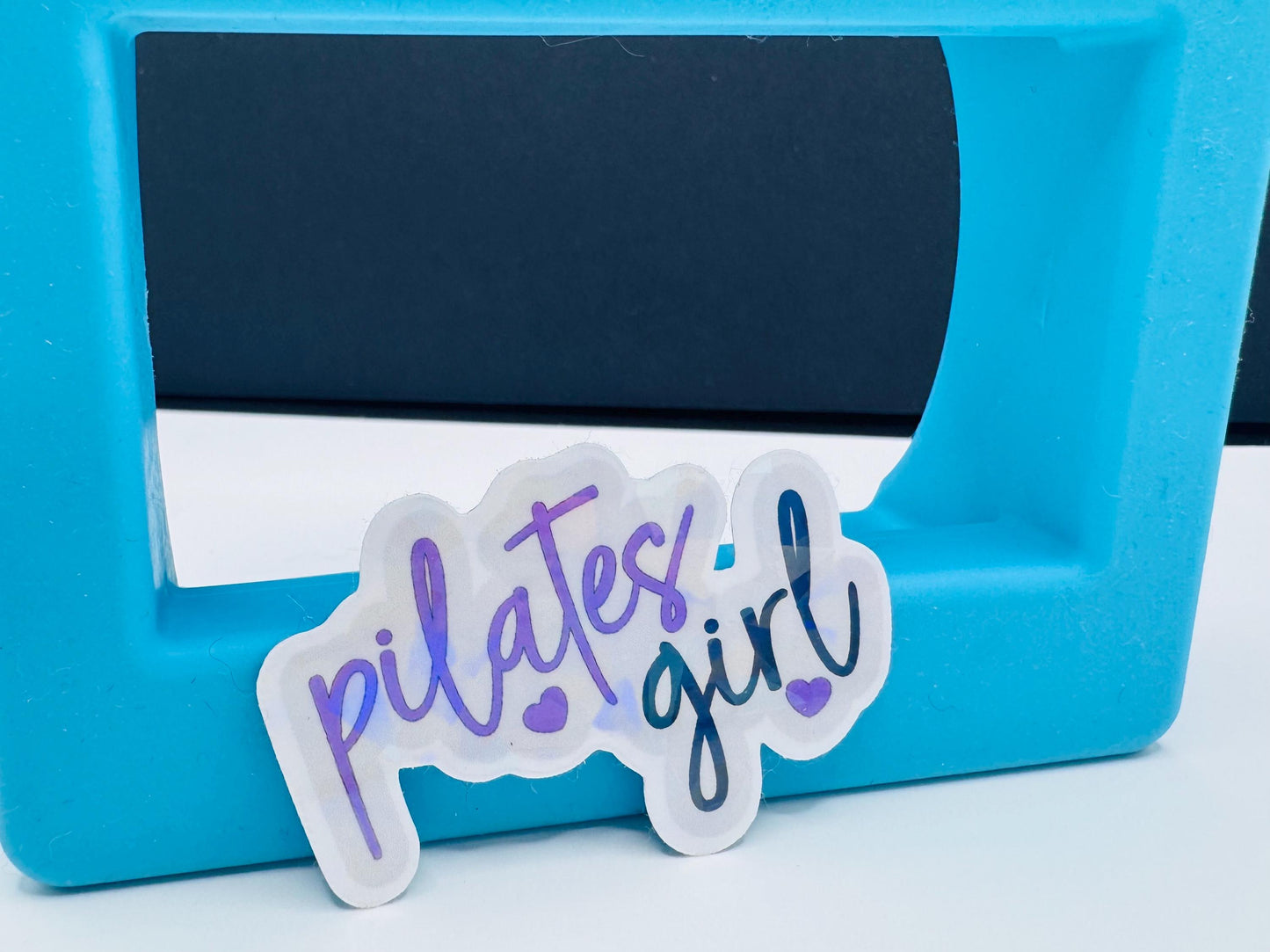 Pilates Girl Sticker, Waterproof Vinyl Decal for Laptops, Water Bottles