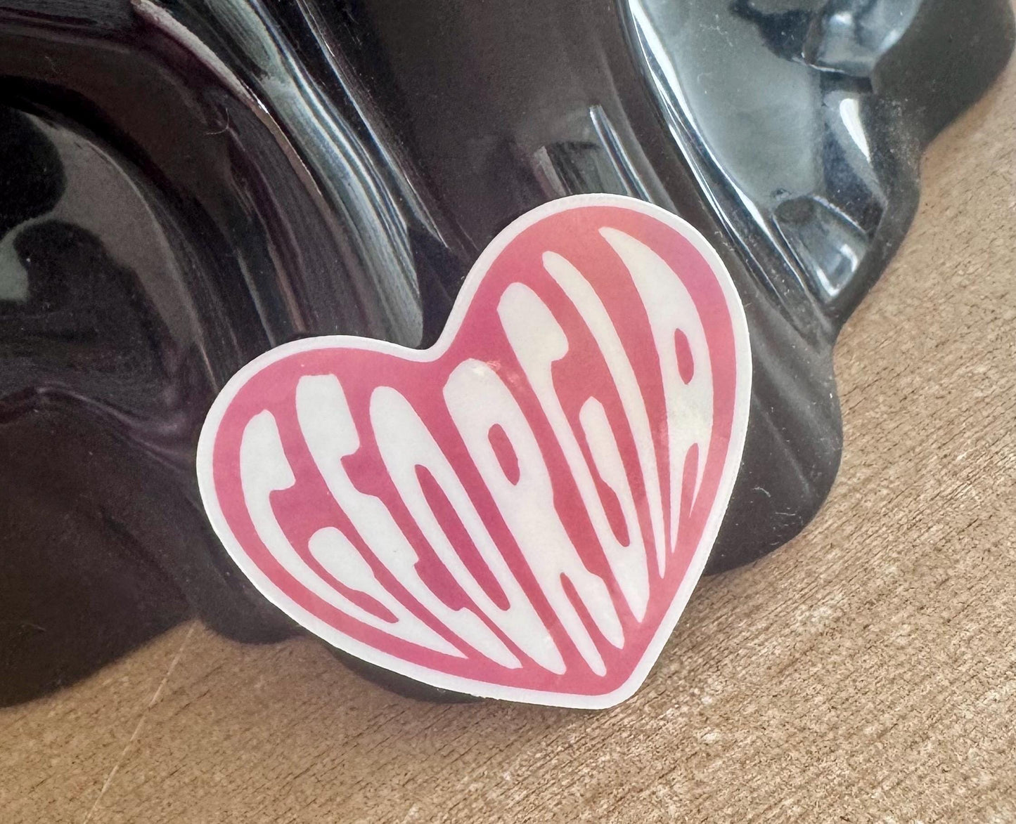 Georgia Heart Sticker: Holographic Vinyl State Pride Decal