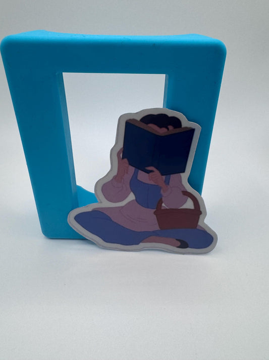Belle Reading Waterproof Vinyl Sticker – Disney Bookish Princess