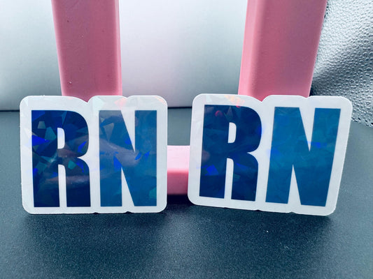 Personalized RN Vinyl Decal: Custom Nurse Name Sticker