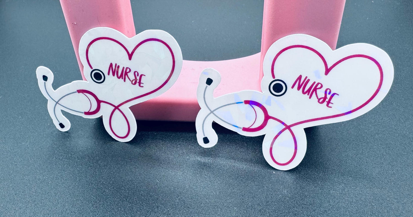 Personalized Nurse Vinyl Sticker: Waterproof RN Decal for Laptops