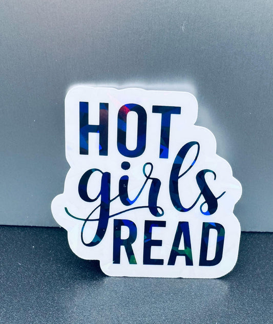 Hot Girls Read Sticker, BookTok Vinyl Decal