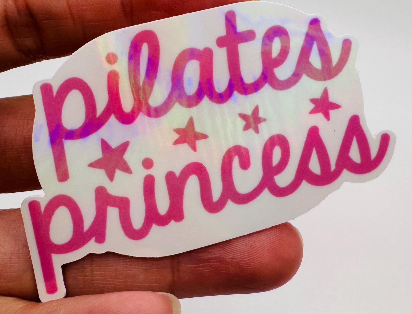 Pilates Princess Waterproof Vinyl Sticker, Reformer Barre Gift