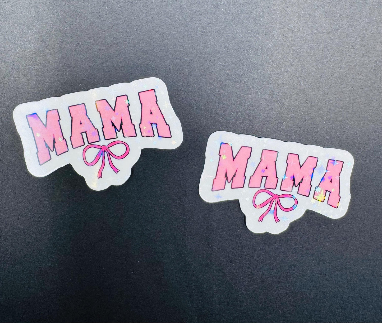 Mama Pink Bow Sticker – Mom Life Waterproof Vinyl Decal