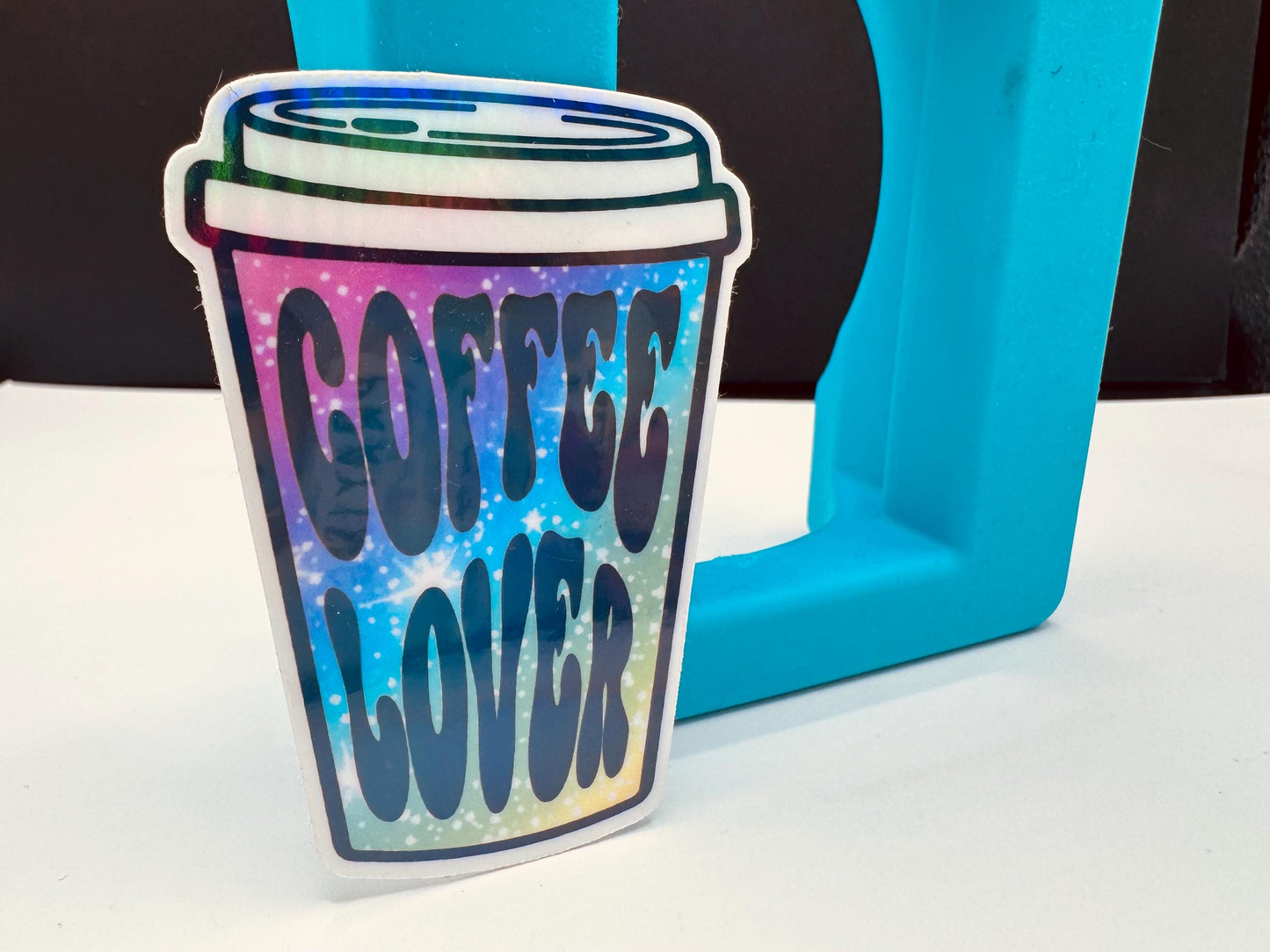 Waterproof Coffee Lover Sticker: Colorful Coffee Cup Decal