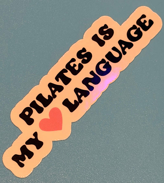 Pilates Waterproof Vinyl Sticker, Fitness Gift