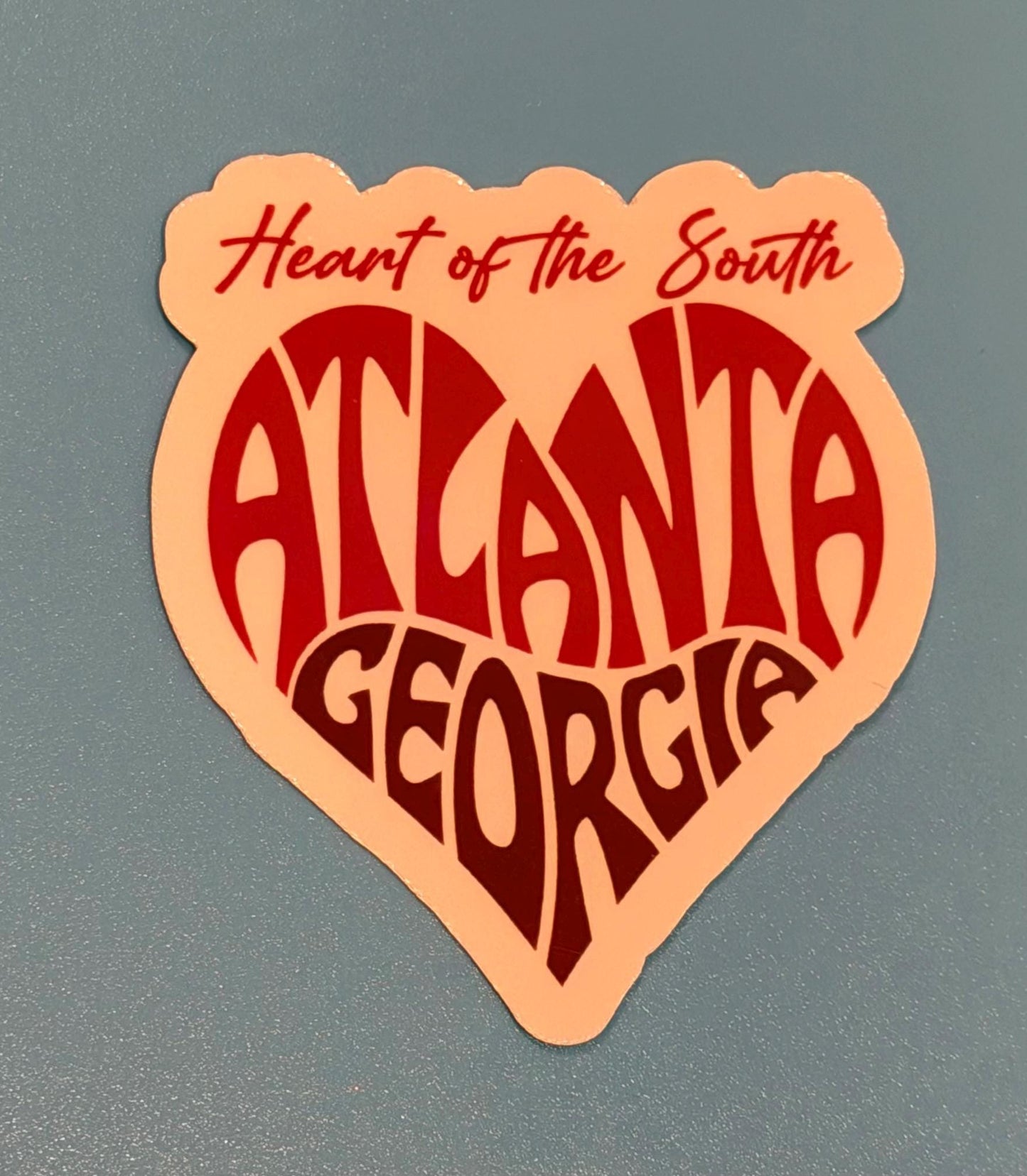 Holographic Georgia Sticker: Atlanta Souvenir Decal