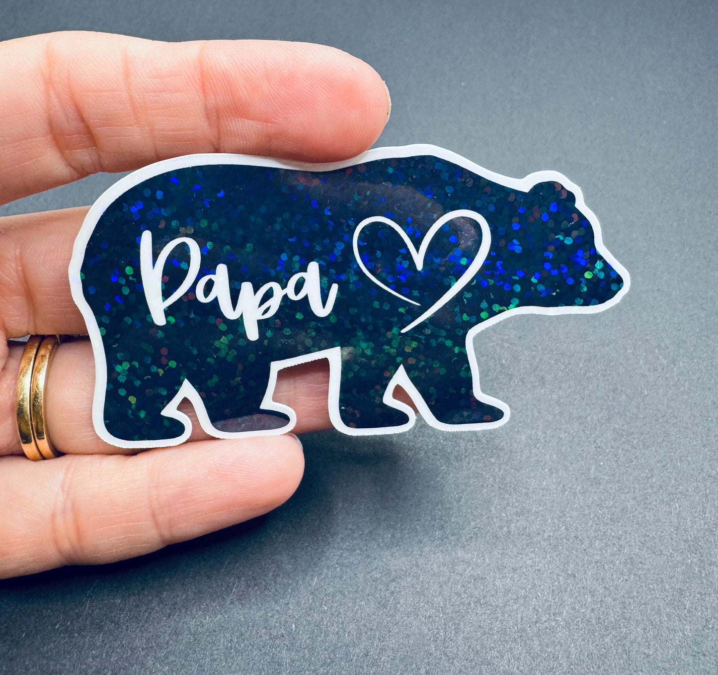 Papa Bear Sticker – Waterproof Vinyl Decal for Dad