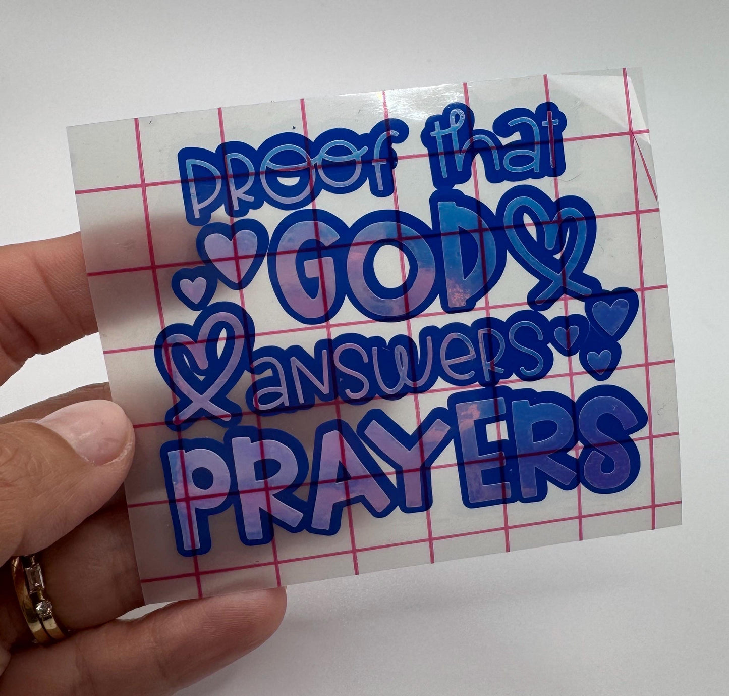 Proof That God Answers Prayers Decal - Faith Based Sticker