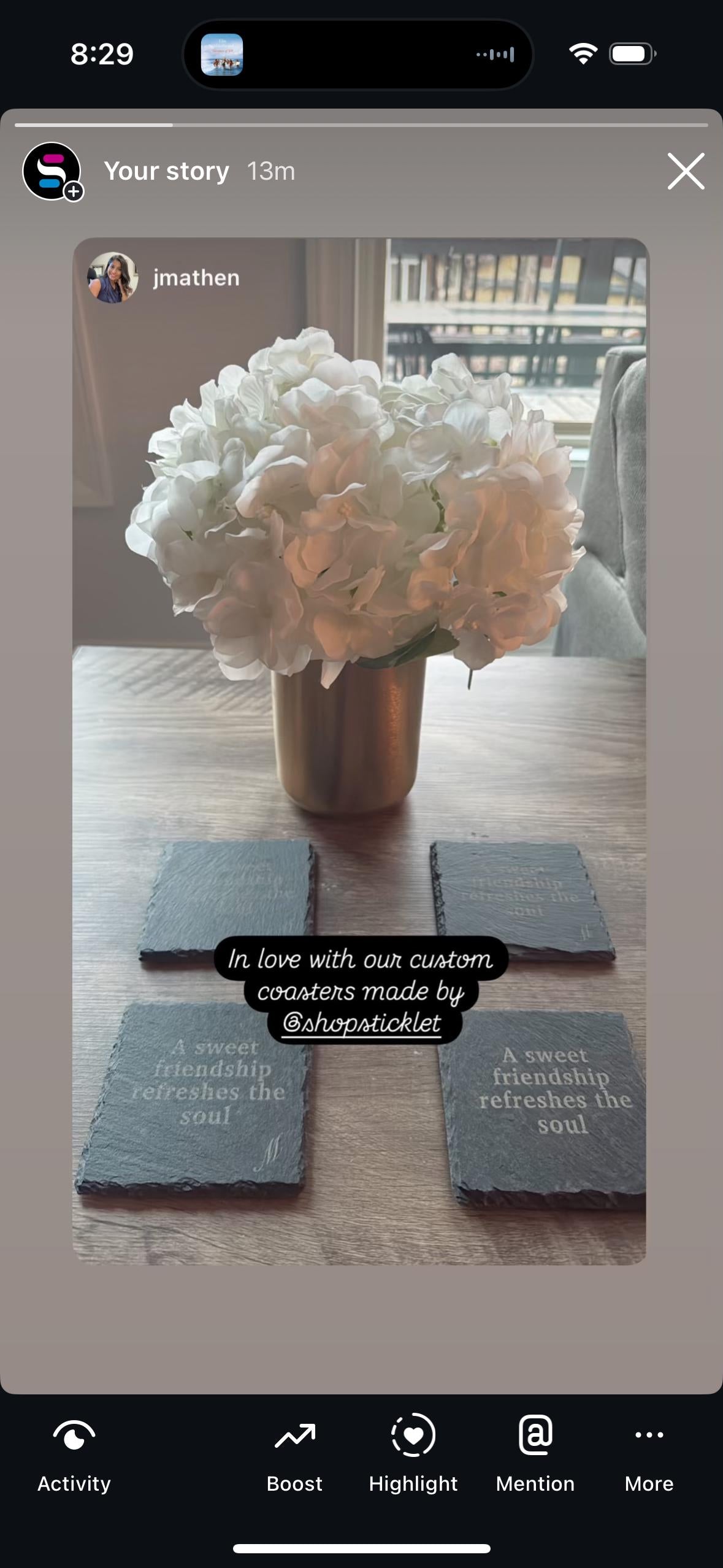 Laser Engraved Slate Coasters – Personalized Rustic Home Decor
