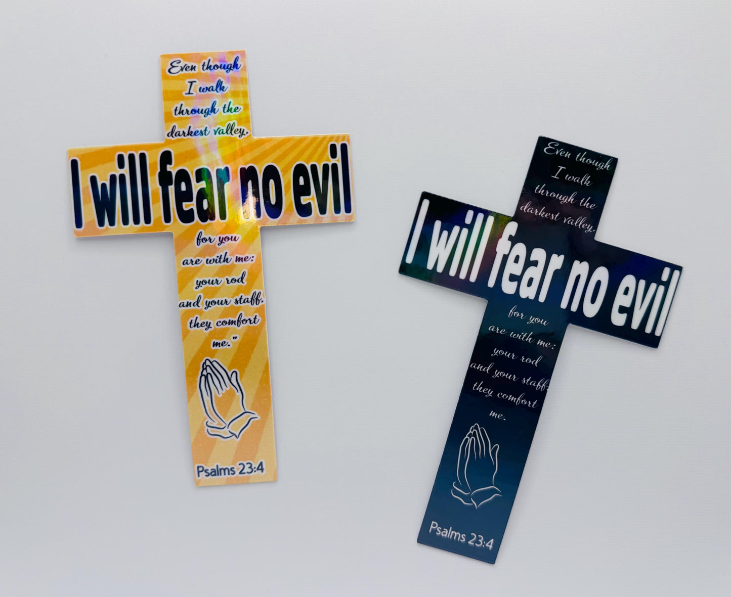 Psalm 23.4 Sticker – Faith-Based Vinyl Sticker for Encouragement & Strength