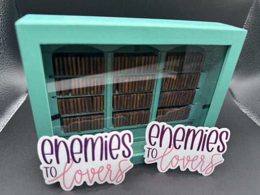 Enemies to Lovers Sticker – Waterproof Vinyl Romance Trope