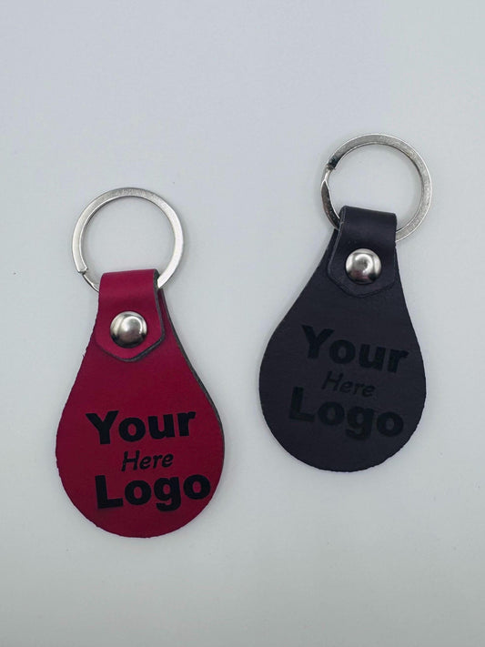 Personalized Faux Leather Keychain – Custom Engraved Gift
